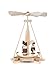 Produktbild DREGENO Miniatur-Pyramide natur mit Kurrende, für Kerzen, von DREGENO SEIFFEN 15 cm – Original erzgebirgische Handarbeit