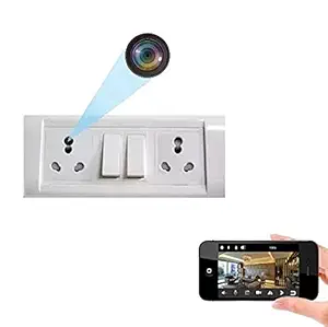 FREDI HD PLUS Spy Camera 4K Spy WiFi Modular Switch Socket Camera HD Audio Video Recording Watch Live 24 Hours Small Surveillance Security Camera for Home Office Nanny Hidden Wireless Camera