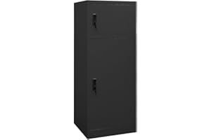 vidaXL Armadietto per Sella Antracite 53x53x140 cm in Acciaio