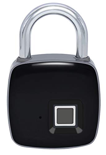 Preisvergleich Produktbild Lokkr. Das Fingerprint Schloss, zertifiziert nach IP65, wasserdichtes smartes Sicherheitsschloss für Fitness, Locker, Freibad, Golftasche, Koffer, Keller, Schrank