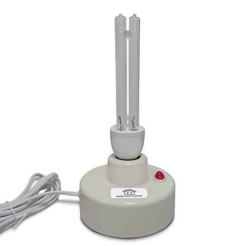 BRIGHTINWD - Lámpara LED de esterilización de ozono UV de 220 V, tasa antibacteriana, 99% de desinfección ultravioleta, luces germicidas, para coche, hogar, refrigerador, inodoro, área de mascotas