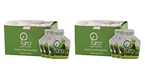 Puro Herbal Hand Cleansing Gel - Basil [50 Sachets/ Box] - Pack of 2
