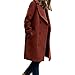 Produktbild Geili Damen Wollmantel Zweireiher Wolljacke mit Reverskragen Wintermantel Frauen Elegant Loose Fit Langemantel Warme Winterjacke Parka Cardigan Übergangsjacke Trenchcoat