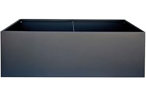 Herstera Garden Metall Pflanzkübel Cube | Anthrazit | 150x100x50 cm