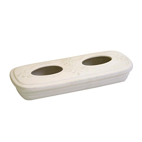 2 Stück Kamino Trend (820394) Stand-Heizungsverdunster, Heizkörperverdunster, Aufstellverdunster, weiß, oval, Maße: 14 x 30 x 5 cm, Set by Danto®