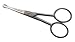 Tenartis 108 4" Stainless Steel Beard, Moustache, Ear & Nose Scissors with Curved Blades - Made in Italy