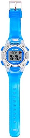 Children LED Digital Double Action Sport Watch, GreatestPAK Multi-Function 30M Waterproof Watch (Blue)