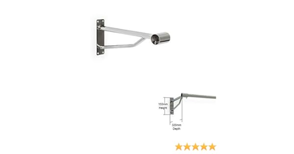 Complete Retail Solution Ltd Wall Mounted Clothes Rail Bracket