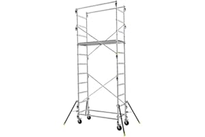 Echafaudage roulant alu - Spécial Passage Etroit - Hauteur de travail max 4.7m - 347703