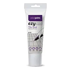 Asian Paints ezyCR8 Tile Seal (Grey), DIY Ready-mix Restoring Tile Grout for Bathroom, Kitchen Tiles ? 200mL Tube