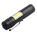 Produktbild Mongoliah Tragbare Mini-Taschenlampe LED Outdoor COB einziehbare zoombare Taschenlampe (schwarz)