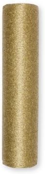 Deco Mesh "Tulle" Table Band Gold 250 mm X 10 M