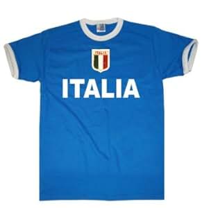 Italia / Italien T-Shirt im Trikot Look + Wappen S-XXL ...