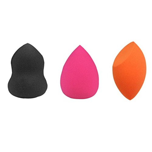JACKY 3pcs Pro Beauty Flawless Makeup Blender Foundation Puff Multi Shape Sponges