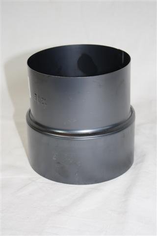 Rauchrohr, Ofenrohr Reduzierung gebläut 120 - 100 ø 0,6mm stark