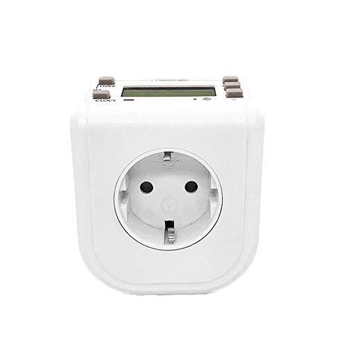 Preisvergleich Produktbild AYQ Smart Steckdose, programmierbare Digitale Zeitschaltuhr mit digitaler Zeitschaltuhr, programmierbare Display-Zeitschaltuhr