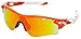 Produktbild Oakley Herren Sonnenbrille Radarlock Path, Blood Orange/Fire Iridium Polarized Vented/Black Iridium Vented, M, OO9181-24