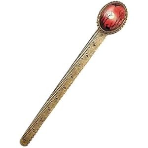 Lesezeichen / Lineal ° Baume, Damhirschkuh, Vögel°