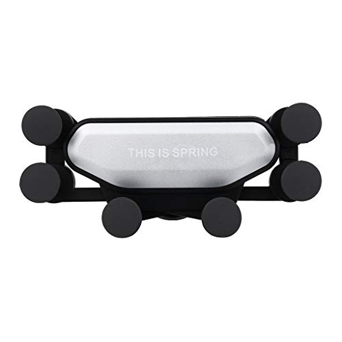 Preisvergleich Produktbild HSKB Fast Wireless Charger, Induktives Ladegerät Halterung Qi-Zertifiziertes 10W Schnellladegerät Kabelloses Ladestation für Auto für iPhone X / XS / 8 für Galaxy S9 Plus / S8 / Note9 (Silber)