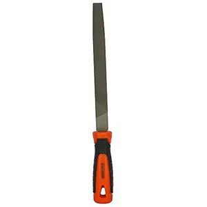 BLACK+DECKER Steel 200mm 2nd Cut Flat File (Orange) (BDHT22144)