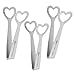 Produktbild Xinxun 3 Pack Edelstahl Love Heart Zuckerzange, für Zuckerwürfel (12.2 * 5 * 2.7cm)