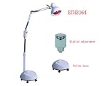 Elitzia ETH3164 Stand Far Infrared Thermal Heating Lamp Relaxing Body Easy Operate Lay Down Or Sit Floor White Color Digital Adjustment and Pulley Base Type