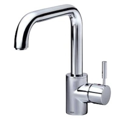 Preisvergleich Produktbild KAJA Linea Vorfenster Armatur / Edelstahl-Optik / Festauslauf / Niederdruck (55923ESO)