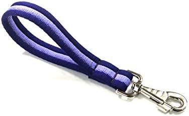 10" Short Close Control Dog Training Lead Leash 25mm Soft Air Webbing Traffic Walking Lead (10", Purple/Lilac)