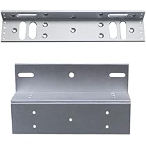 YAVIS Serrure électrique magnétique 60 kg 135Lbs Serrure électromagnétique pour système de contrôle d'accès, verrouillage de porte magnétique DC 12V, sécurité extérieure et intérieur
