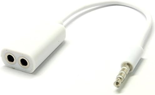 Zactech Headphone Splitter 3.5mm Jack Cable Adapter for APPLE IPAD IPHONE And IPOD