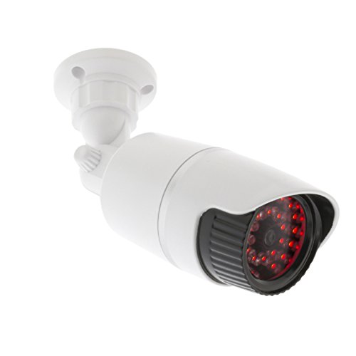 Eurosell Premium Kameraattrappe Kamera Dummy Attrappe Infrarot LED IP44 Wand Decke Außen Eurosell Premium Kameraattrappe Kamera Dummy Attrappe Infrarot LED IP44 Wand Decke Außen