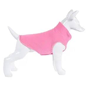 Mile High Life | Dog Fleece Vest | Adjustable Chest Size | Easy Step in Velcro Closure | Small Dogs Cats Pets,Pink,XS (Girth: 14.5
