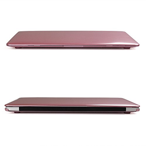 iDOO MacBook Schutzhülle / Hard Case Cover Laptop Hülle [Für MacBook Air 13 Zoll: A1369/A1466] – matt, Rosa Gold - 4