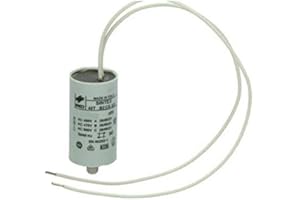 NUGOYA Condensatore 31,5 UF mf microfarad per motori elettrici con cavi isolati 150mm