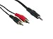 Produktbild Good Connections Anschlusskabel - Stereo - 3,5mm Klinke St / 2 x Cinch St - 2,5m im BLISTER, GC-0909