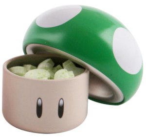 Preisvergleich Produktbild Super Mario Bros. Nintendo Sours / Saure Bonbons: 1-Up Pilz / Mushroom (Apfel-Geschmack)