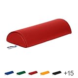 Sport-Tec Halbrolle Lagerungsrolle Lagerungskissen mit Kunstlederbezug 40x15x7,5 cm