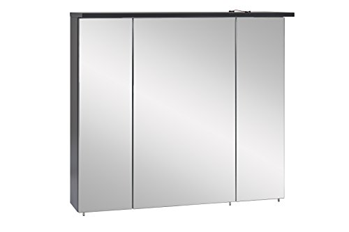 SCHILDMEYER Spiegelschrank Zelos, 3 Spiegeltüren, basaltgrau