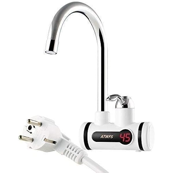 Buy KGN MART Instant Heating Water Tap with Temperature Display and 360  degree rotating flexible Nozzle Pipe,comes with a water sensor, when it  detects the water then only it will get on (