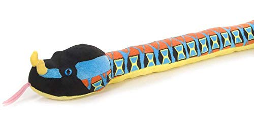 Wild Republic 89088 - Snakesss Rhino Vipera Serpente di Peluche, 137 cm