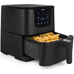 Nova 180176 Friteuse électrique sans huile Aerofryer Fryer 5,5 Litres Noir mat