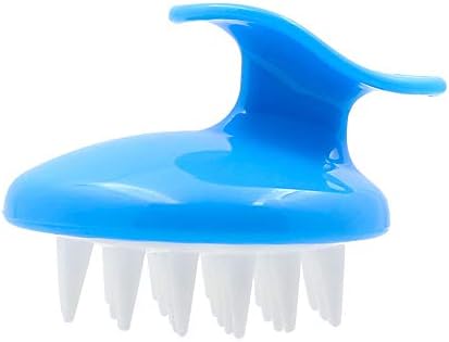 Handheld Scalp Massager Shampoo Comb - Silicone Soft Multipurpose Dandruff Brush for Women, Men, Kids, Pet, Home Office Trip Use(Blue)