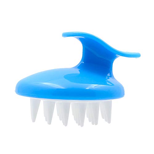 Handheld Scalp Massager Shampoo Comb - Silicone Soft Multipurpose Dandruff Brush for Women, Men, Kids, Pet, Home Office Trip Use(Blue)