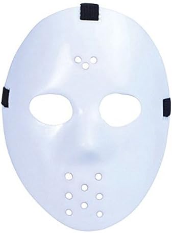 Halloween Scary Fancy Dress Party Accessories (White Jason Mask)