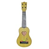 Sicheres Ukulelenspielzeug für Kinder: Hergestellt aus umweltfreundlichem ABS-Kunststoff. Vier Carbon-Nylon-Saiten, nicht leicht zu brechen. Die Beschichtung der Oberfläche verhindert, dass Finger verletzt werden, und schadet dem Körper von kleinen Kindern nicht