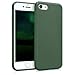 Price comparison product image kwmobile TPU Silicone Case for Apple iPhone 7/8 - Soft Flexible Shock Absorbent Protective Phone Cover - Dark Green Matte