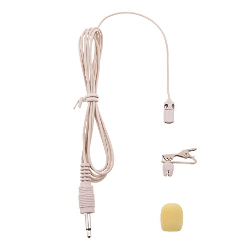 Dolity 1 Pieza de Micrófono con Clip de Solapa 3,5mm para Computadora