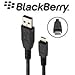 Price comparison product image BLACKBERRY ASY-28109-003 DATA CABLE   BLACK 120CM USB TO MI
