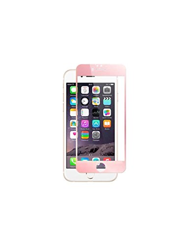 Vitre Verre Trempé iPhone 6 / 6S Plastique rigide, EVETANE® Vitre Verre Trempé iPhone 6 / 6S Protection Ecran Solide et Durable [Vitre en Verre Trempé contour rose]