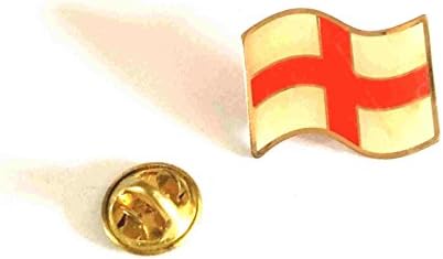 gold plated flag of st george england national flag Lapel Pin Badge / tie pin, in gift box ideal gift